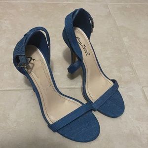 Anne Michelle denim heels